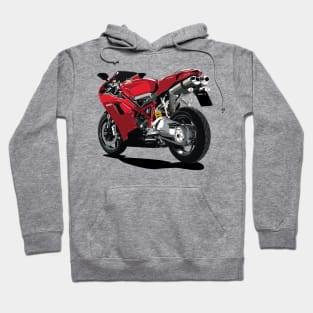 Ducati 848 Cartoon Hoodie